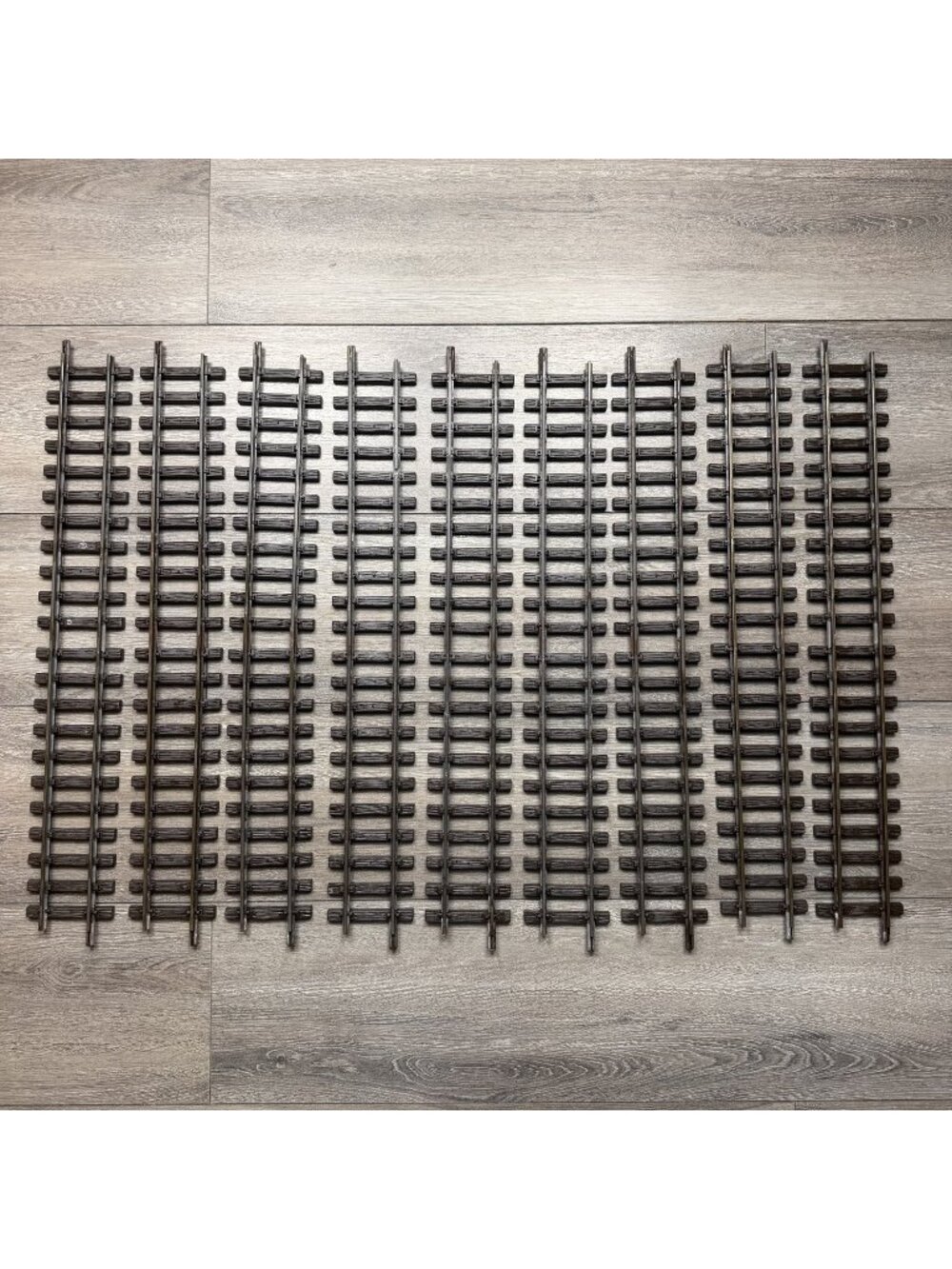 LGB Lehmann G Scale Brass Straight Track Lot of 9 600mm 23-5/8" Made Germany